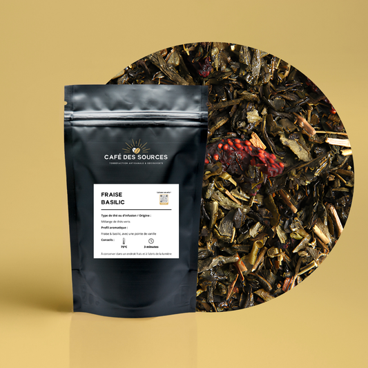 Thé vert | Fraise Basilic